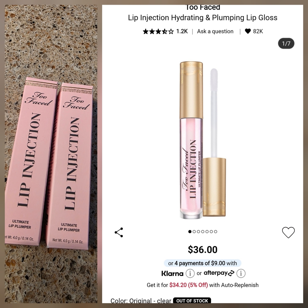 Too Faced Lip Injection Gloss - Soft Pink
